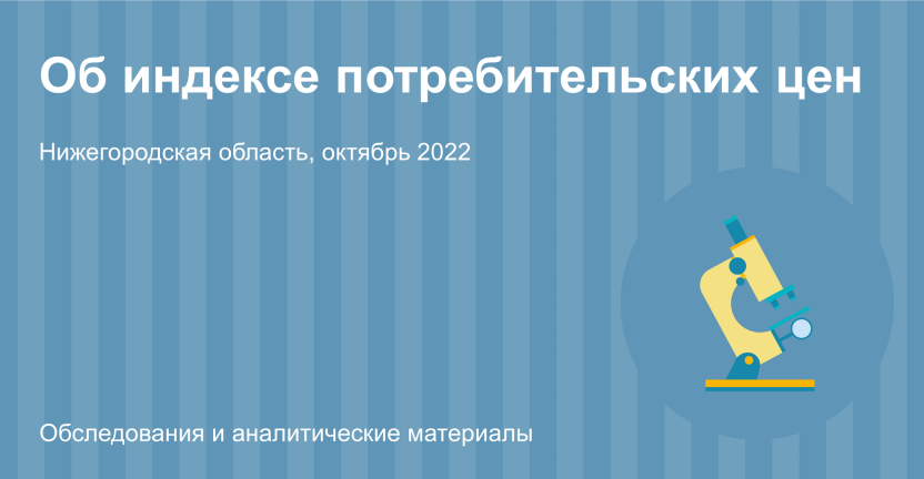 Об изменении цен и тарифов на потребительском рынке товаров и услуг Нижегородской области в октябре 2022 года