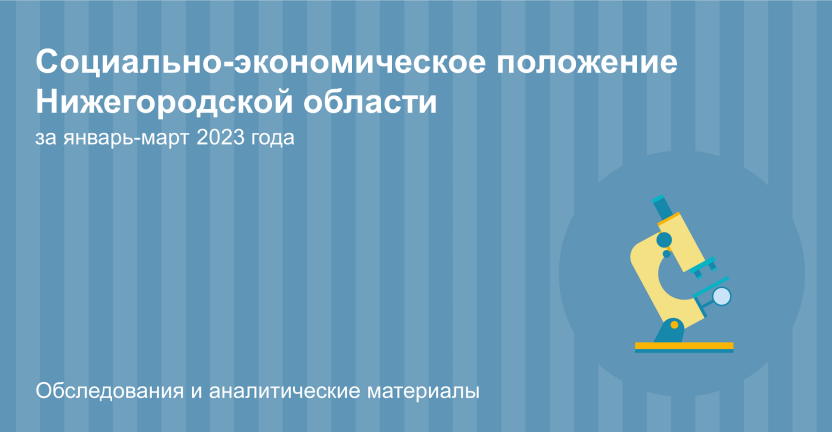 Социально-экономическое положение Нижегородской области за январь-март 2023 года